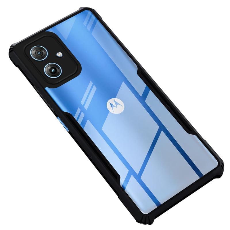 SHINESTAR Motorola G54 5G / G64 5G Back Cover Case | Ultra Thin 360 Degree Protection Crystal Clear Tranparent Bumper Back Cover Case for Motorola Moto G54 5G / G64 5G - Black (B0CS1GSJKT) Amazon Price History, Amazon Price Tracker