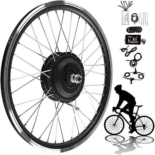 Kit de conversión de bicicleta eléctrica para rueda delantera con pantalla LCD Kit de conversión de bicicleta eléctrica Bicicleta eléctrica 20, 24, 26, 27,5, 28, 29, 700c pulgadas Kit de conversión