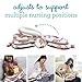 Infantino Elevate Adjustable Nursing and Breastfeeding Pillow - with Multiple Angle-Altering Layers for Proper Positioning to aid in Feeding Even as Your Baby Grows, Floral