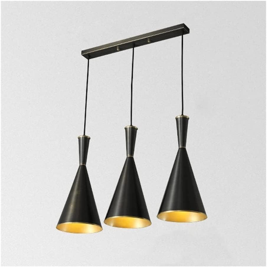 Moderna lámpara colgante cónica de cobre retro de granja, lámpara de techo rústica vintage para comedor, cocina, isla dormitorio, sobre el