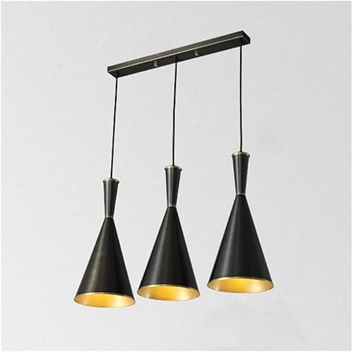 Moderna lámpara colgante cónica de cobre retro de granja, lámpara de techo rústica vintage para comedor, cocina, isla dormitorio, sobre el