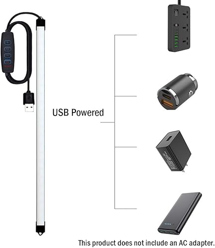 Miniatura 12 de Iluminación LED para debajo del gabinete, barra de tira de luz LED de 12 pulgadas, luz blanca diurna de 6500 K, luz LED LED pequeña y delgada debajo