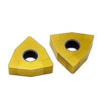 Vista 5 de 2 piezas WNMG080408 CBN-6 Nitruro de boro cúbico adecuado para acabado de alta velocidad de acero tratado térmicamente, aleación ferrosa sinterizada