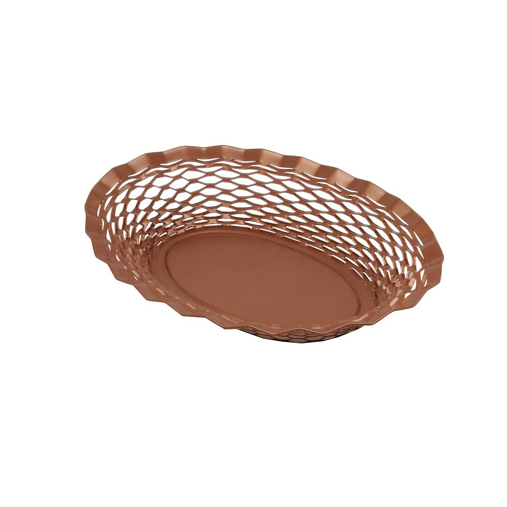 Corbeille à pain cuivre Roger Orfèvre panier métallique ovale