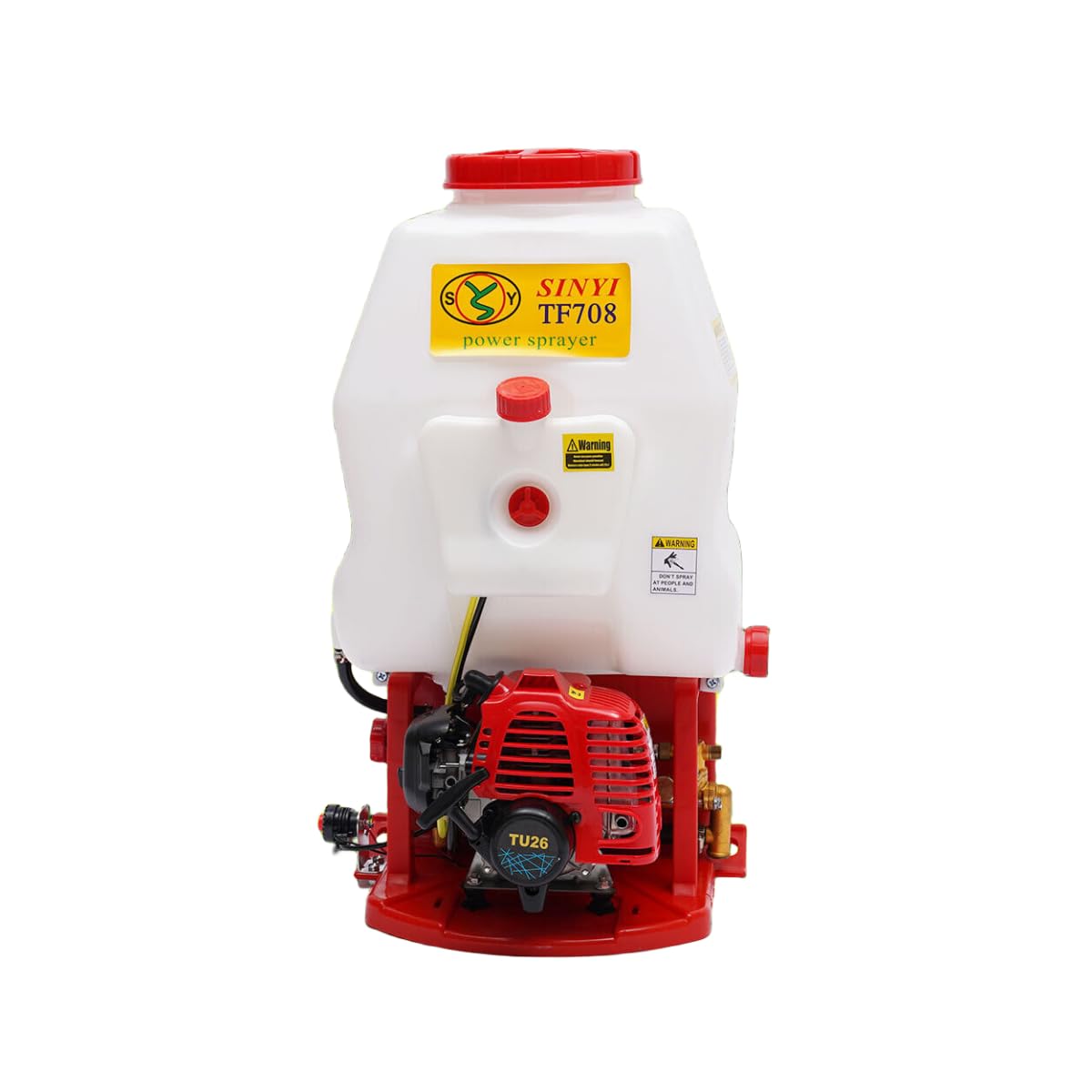 Pulverizador de espalda, pulverizador a presión de 20 L, motor de 2 tiempos, pulverizador universal para jardín con encendido CDI para parques, patios, etc
