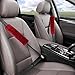 Fochutech 2Pcs Car Soft Plush Seat Belt Shoulder Pad Strap Cover Protector Comfortable Driving (Wine red)