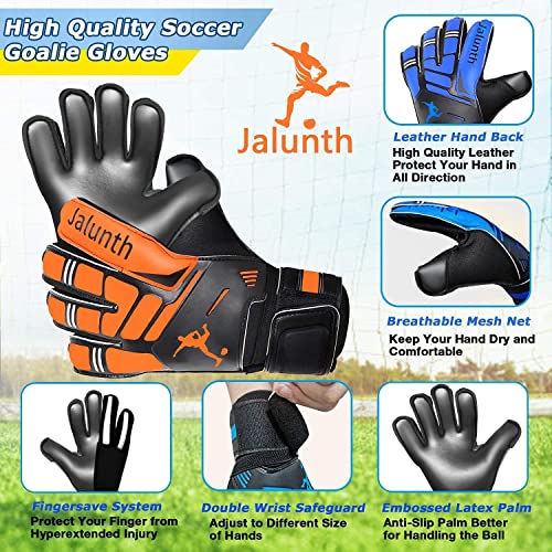 Jalunth Guanti da Calcio Portiere con Stecche