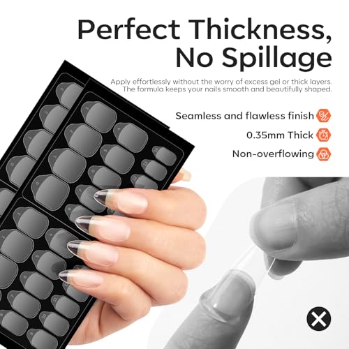 Image of modelones Jelly Nail Glue Sticky Tabs for Press On Nails, 300pcs 10 Sheets