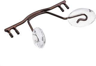 Puente de 10 piezas/gafas, marco sin montura de repuesto, soporte para almohadillas de nariz para gafas, adecuado para reparación de gafas (color: marrón)