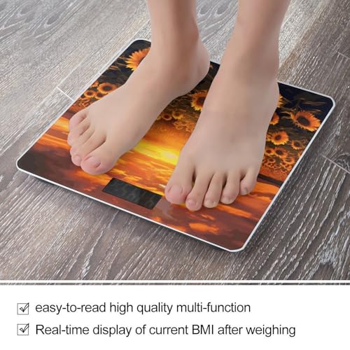 Báscula digital GHEPSDW con diseño Sunset y vidrio templado miniatura 5