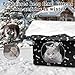 Katzenhaus Outdoor Winterfest, Katzenhöhle für Draußen, Katzenhaus Outdoor Winterfest Isoliert, mit Abnehmbarem Transparentem Vorhang, Abnehmbarem Kissen, Outdoor Katzenhaus Winterfest (Schwarz, L)