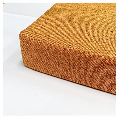Bankauflage Bankkissen Innenräume/Außenraum,Niederlehner Stuhlauflage Sitzpolster Garten Kissen,8cm Verdicken Auflagen Sonnenliege Chaiselongue Kissen Outdoor Garten viele Farben-Orange 200x35x8cm(79x