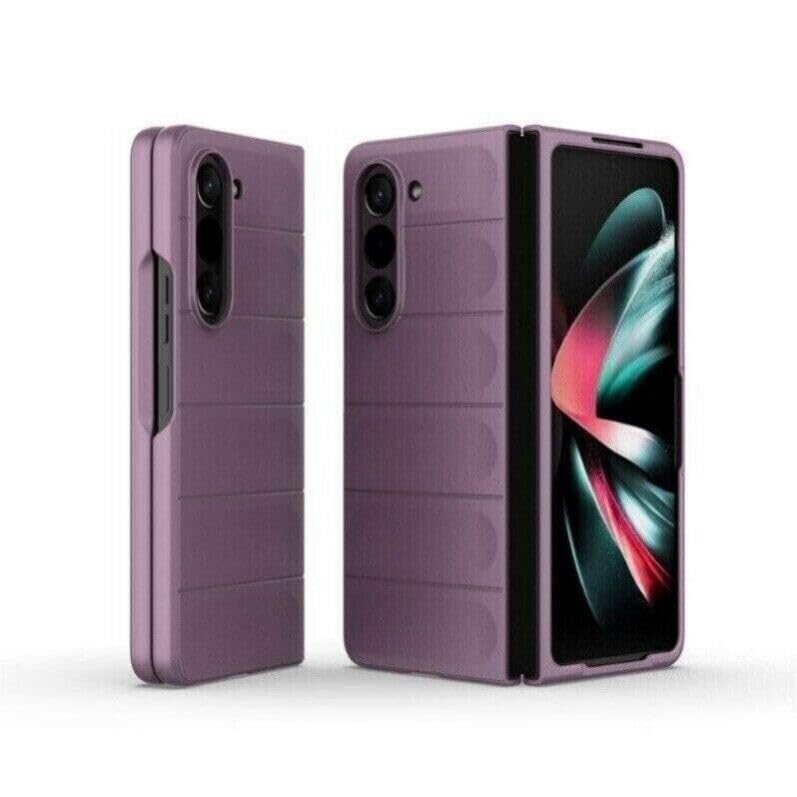 Coque silicone rigide Galaxy Z Fold 7 bleu clair ajustée - 2