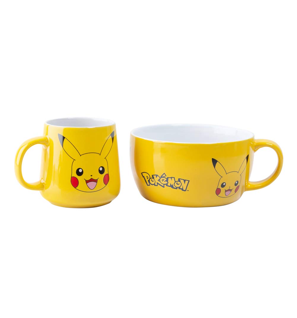 GB EYE - POKEMON Set Petit Déjeuner Mug + Bol Pikachu