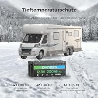 Dyness 12V 200Ah LiFePO4 Lithium Batterie mit 200A BMS, 2560Wh Lithium Marine und Wohnmobilbatterie, ideal für Solaranlagen, Wohnwagen und netzunabhängige Anwendungen – Ansicht 8