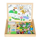 🐸PERFEKTER REISEBEGLEITER: Kompakt und All-in-One, alle Teile passen in die Box, die auch als tragbare Reise-Staffelei verwendet werden kann. Einpacken und im Auto, im Flugzeug, im Wartezimmer des Arztes oder am Flughafen spielen, jederzeit, überall!