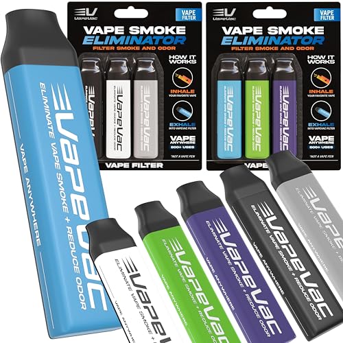 VapeVac (Registered AMZ Brand) – Pocket-Sized Personal Air Filter for Discreet Output Reduction |...