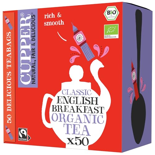 Cupper Bio Schwarztee English Breakfast | 50 Teebeutel Big Pack