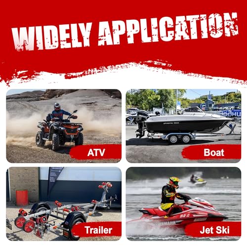TYT 600lbs Heavy Duty Boat Trailer Winch with 19FT Steel Wire, 2-Way Ratchet & 3.2:1 Gear Trailer Winch, Portable Hand Crank Winch for Boat, Trailer, Jet Ski, etc. by TYT - Image 8