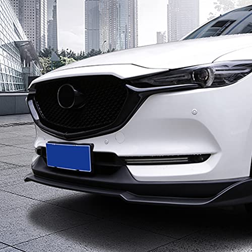 Image of HIGH FLYING for Mazda CX-5 CX5 2017-2021 Exterior Accessories Car Front Grille Inserts Cover Molding ABS Glossy Black 2pcs
