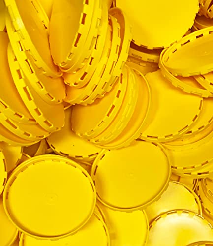 Image of Generic Keg Caps-100pcs. Protect the filling and valve of your kegs with a vented keg cap. MATERIAL: PLASTIC. (YELLOW)