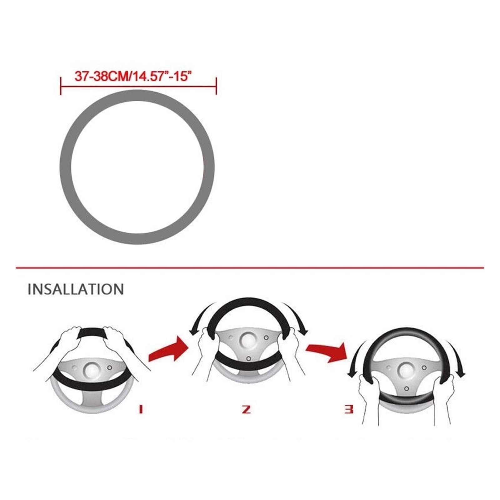 Couvre Volant Housse De Volant De Voiture en Cuir Microfibre, 38CM, pour Toyota pour Fortuner pour Hilux, 2016, 2017, 2018, 2019, 2020, 2021 Protege Volant Voiture (Couleur : 5)