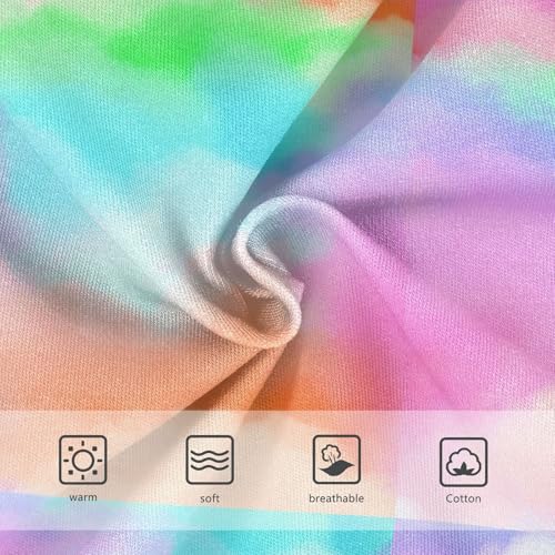 Joisal Colorful Girls Underwear Toddler 2t Cotton Cute Panties Girl Abstract Colorful Cloud Rainbow Kids Briefs Undies3