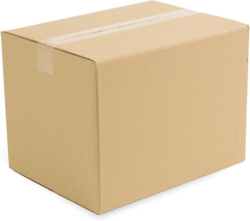 Paquete de 20 cajas de cartón corrugado de 9 x 5.1 x 6.3 pulgadas, para almacenamiento y envío, cajas para embalaje de paquetes para pequeñas
