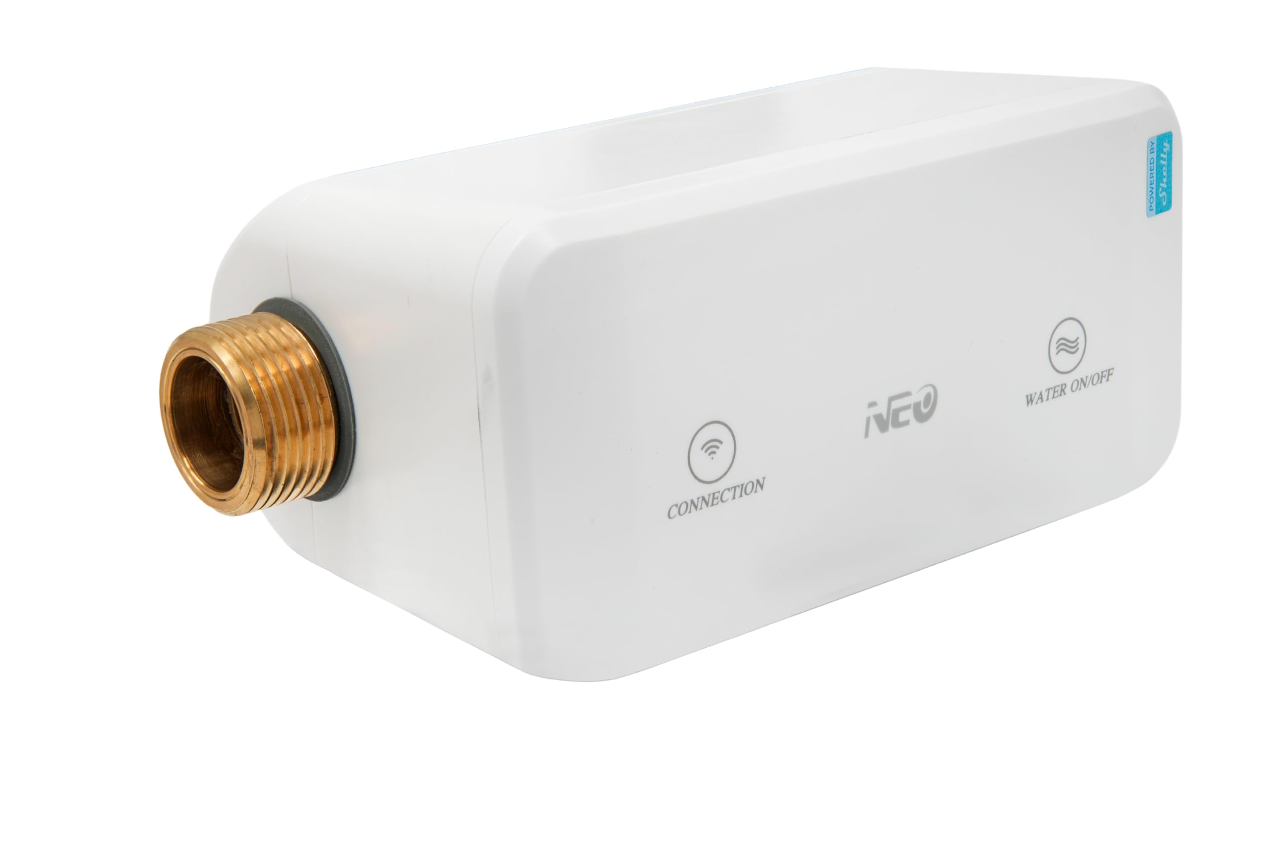 Neo Smart Water Valve NAS-WV02W - Wi-Fi Valvola Intelligente per Acqua Potabile, DN25, IPX7, Monitoraggio del Consumo di Acqua, Misurazione e Monitoraggio ad Ultrasuoni, Shelly Smart Control App