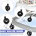 iplusmile Baby Walker Replacement Wheels Set of 4 Quiet Casters for Baby Walkers and Trend Strollers Easy Install Accessories for Learning to Walk Durable 3.07X1.77X1.37In