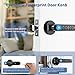 Evanshow Fingerprint Door Lock Biometric Door Knob with Keypad Keyless Entry, 5-in-1 Door Locks for Bedrooms(Fingerprint/App/Code/Key/IC Card), Home Hotel Office Apartment