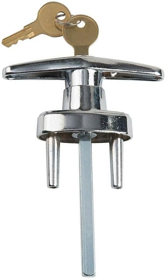Door Lock Mortise Locks,Effortless Garage Door Lock T Handle Comes with 2 Keys for Easy Access