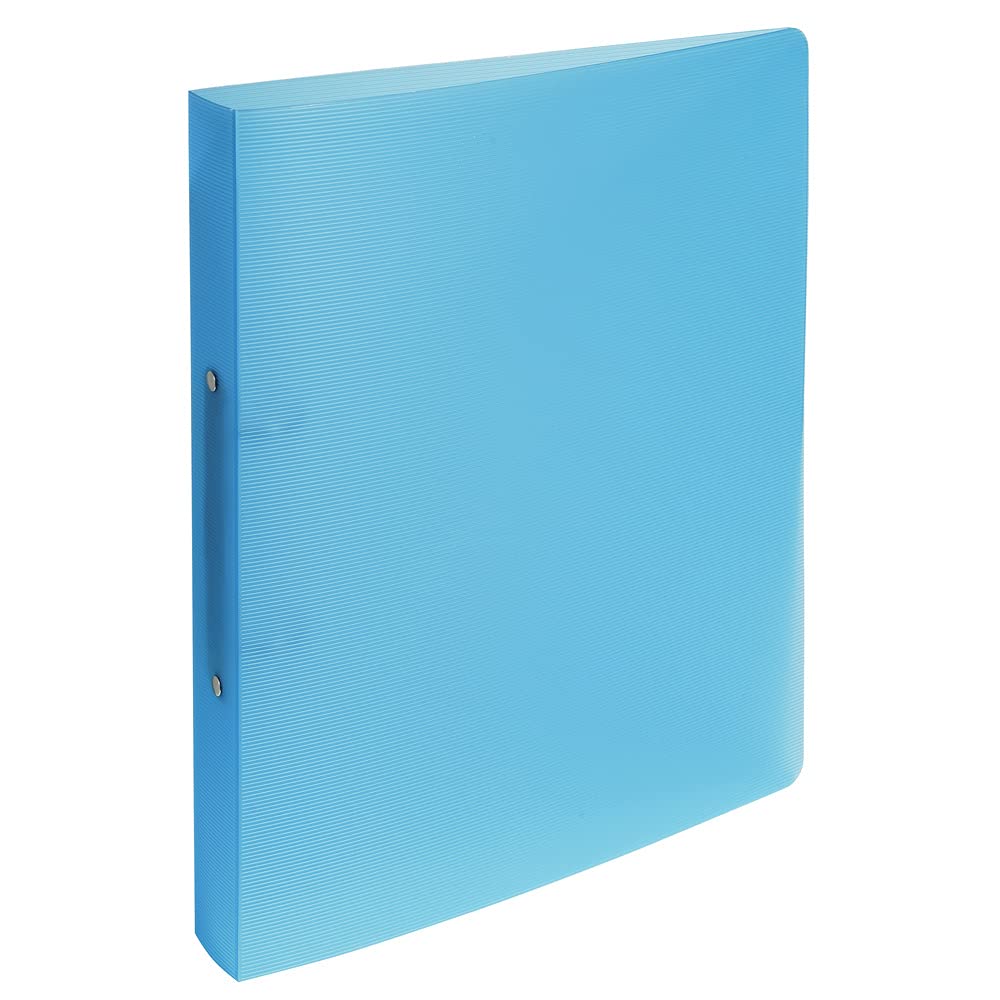 Exacompta - Ref. 54377E - Rigid PP Linicolor binder - 2 round rings diameter 30 mm - Spine 40 mm - External dimensions: 32 x 26.8 cm - Format to file A4 Maxi - 5 random colors