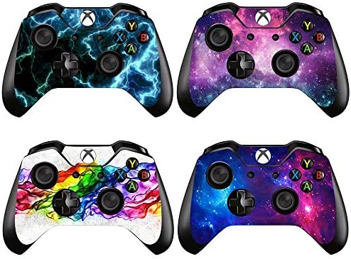 [4PCS] Whole Body Vinyl Sticker Decal Cover Skin for XBox One Controller - 4pcs. Combination