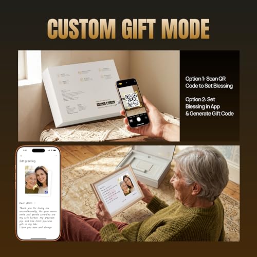 Image of ARZOPA D10 Metal Digital Picture Frame Free Cloud Storage No Subscription 10.1 inch HD Anti-Glare Touchscreen Load Photos & Videos from Phone Ideal for Thoughtful Gifting Exquisite - Champagne Gold