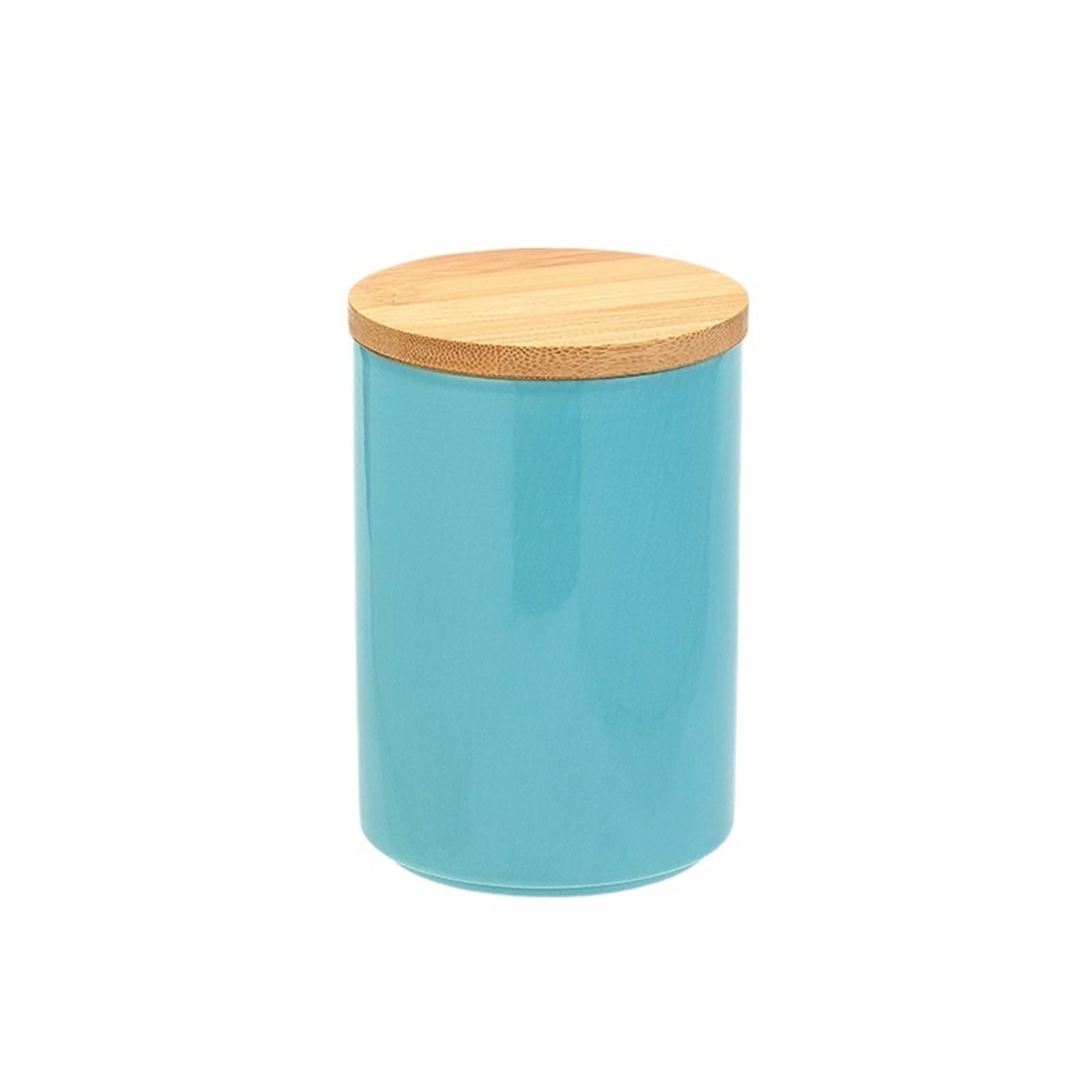 Boîtes de rangement en céramique pour grains de café 500/800/1900 ml avec couvercle en bambou (vert, 1900 ml)