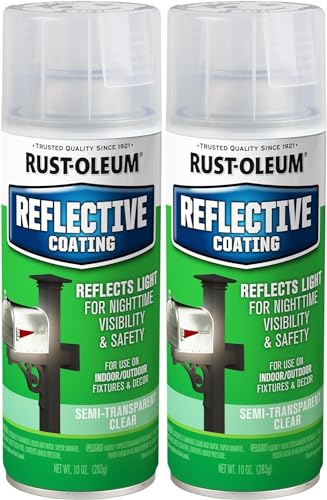 Rust-Oleum 214944 Specialty Reflective Spray, Semi Transparent Clear Finish,10oz - Pack of 2 - image 1