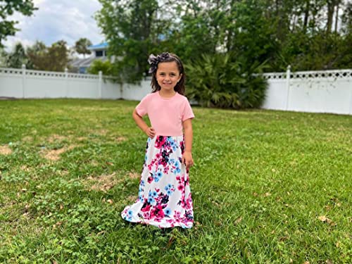 storeofbaby Girls Casual Maxi Floral Dress Long Sleeve Holiday Dresses with Pockets - Image 5