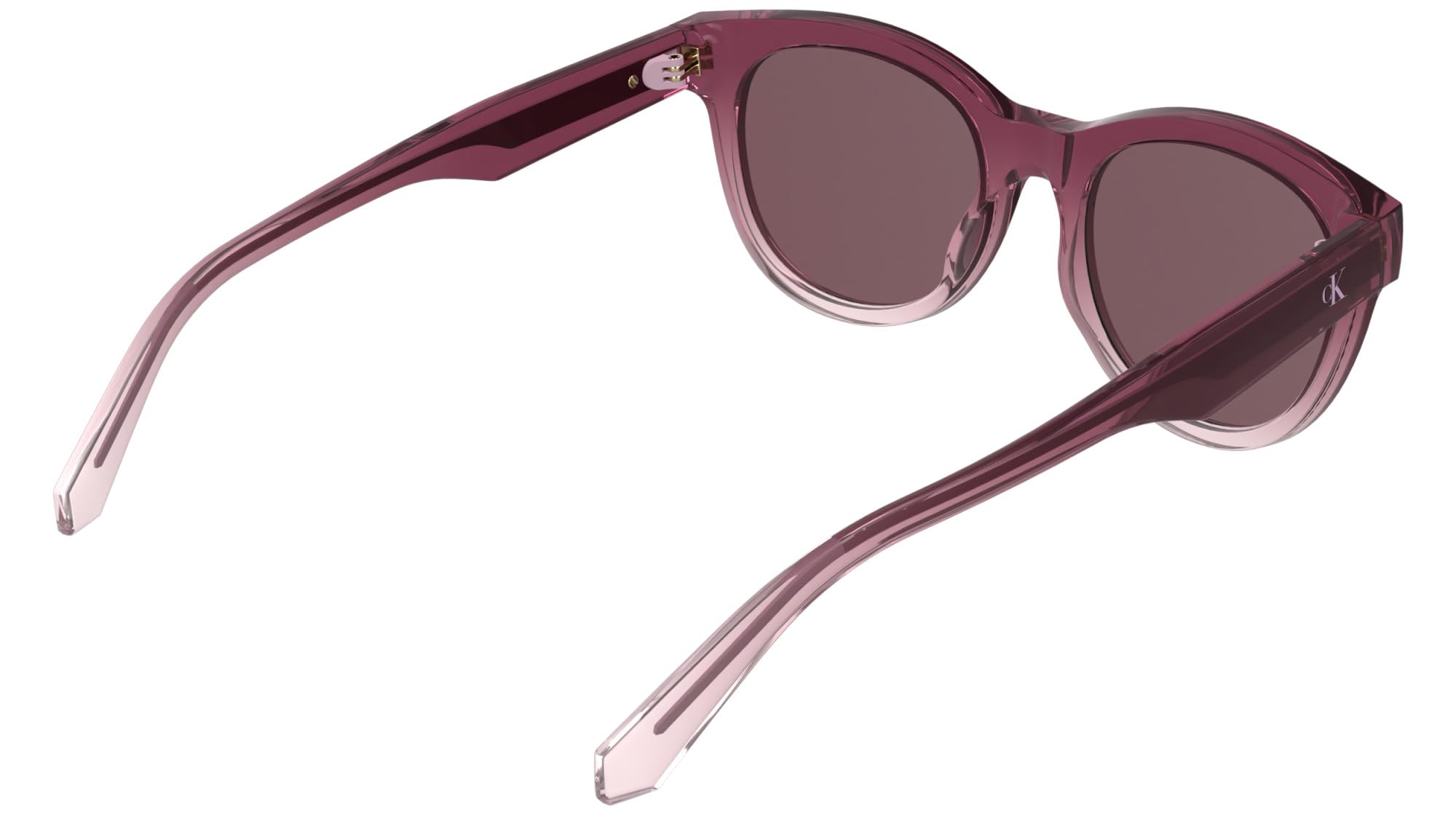 Calvin Klein Jeans Women's Sunglasses CKJ26600S - Transparent Gradient Wine/Rose with Solid Wine Lens