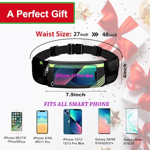 slim running belt fanny packwaist pack bag for hiking cycling workoutreflective runners belt jogging pouchtravelling money phone holder for running gear accessories