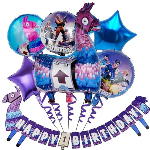Ya en mundofriki.es: SSKHE 6 globos de aluminio para videojuegos, pancarta grande de feliz cumpleaños, decoraciones y suministros para fiestas temáticas de juegos