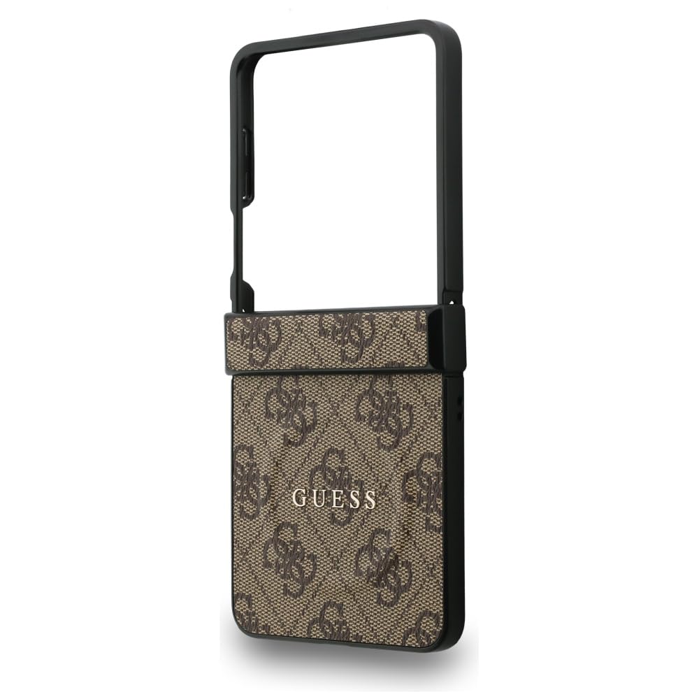 CG Mobile Guess 4G - Funda clásica Compatible con MagSafe para Samsung Galaxy Z Flip7 (marrón)