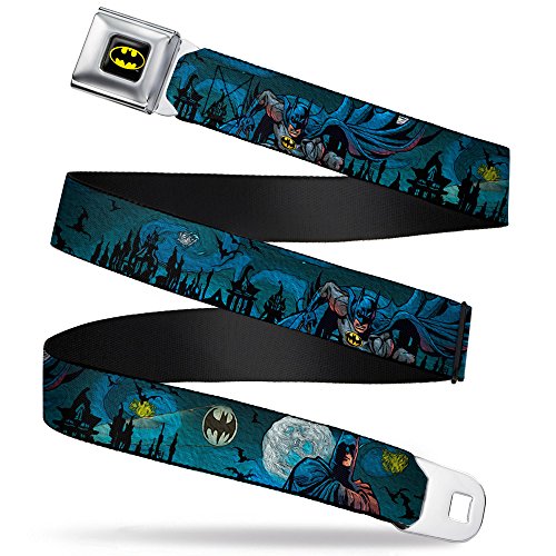 Ceinture style ceinture de sécurité Batman motif gothique pour petit super-héros