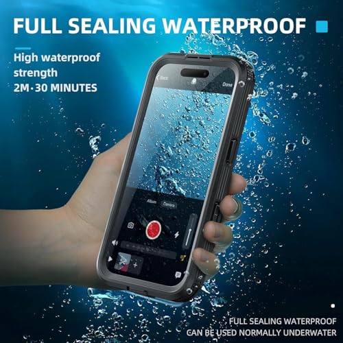 Coque iPhone 16 Pro Max antichoc en silicone rigide etanche vert transparent