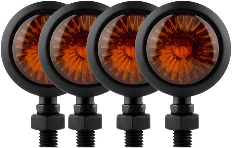 motorbike indicator 2/4PCS Universal Motorcycle Turn Signal 12V Indicator Running Lights Lamp Blinkers Solution For Your