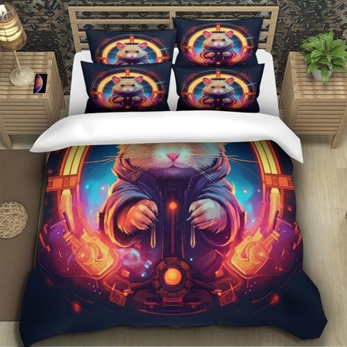 Cyber Dragon housse de couette 200x200 parure de lit homme microfibre - 5