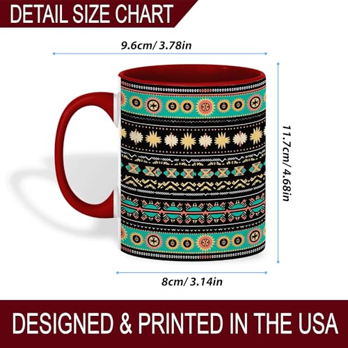 Taza de Cerámica Estilo Tribal Azteca 11oz miniatura 5