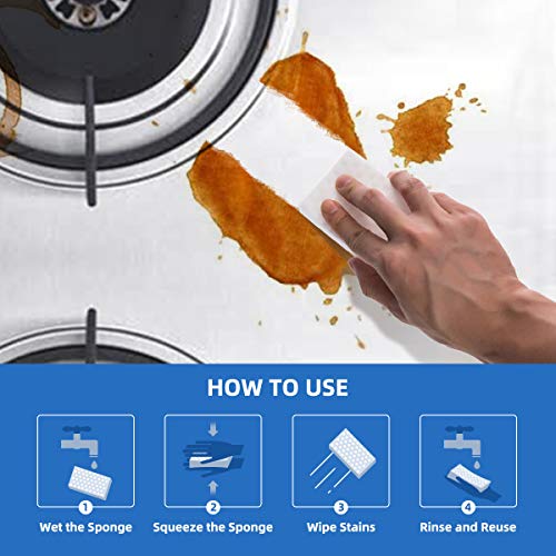 Wemk Magische Sponzen, 36 Stuks Multifunctionele Schoonmaak Spons, 2x Dichtheid, Professionele Vlekkenverwijdering… - Image 7