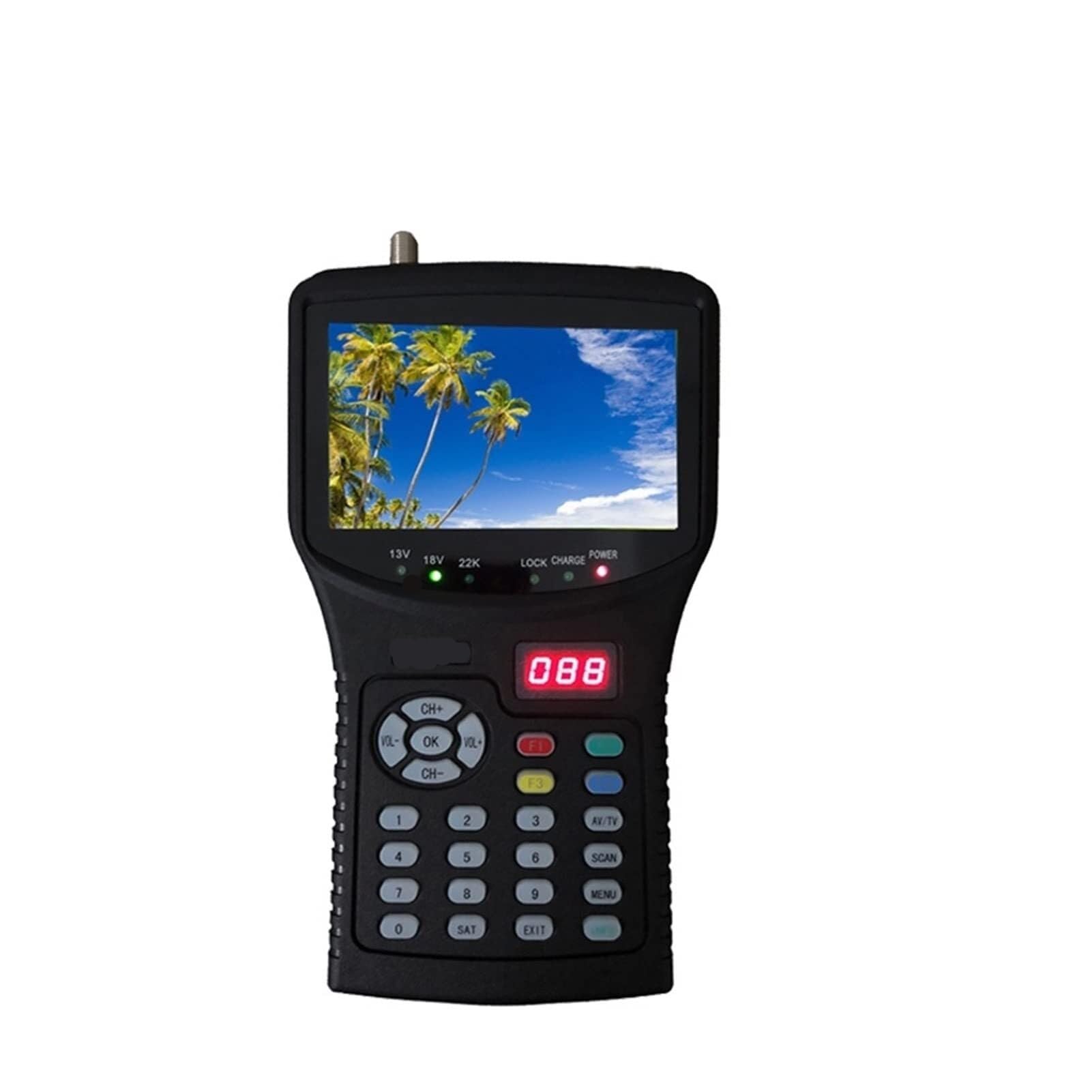 2 Szt. KPT-255G Plus AHD 4,3-calowy Tester Sygnału S/S2 MP4 Finder Satelitarny