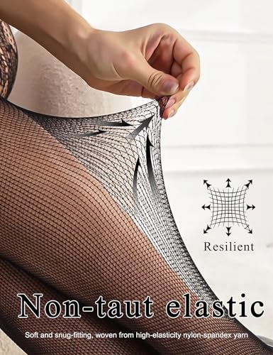 Image of ohyeahlady Women's Plus Size Fishnet Suspender Pantyhose Garter Tights